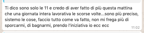 Feedback: produttività raddoppiata