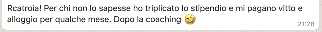 Feedback: stipendio triplicato dopo la coaching