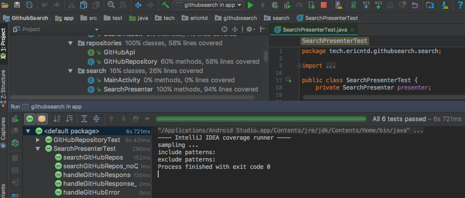 testing con Android Studio