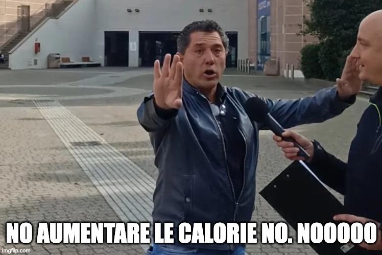 meme sul non aumentare le calorie