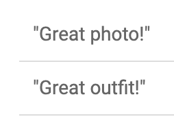 commenti della seconda foto della seconda influencer