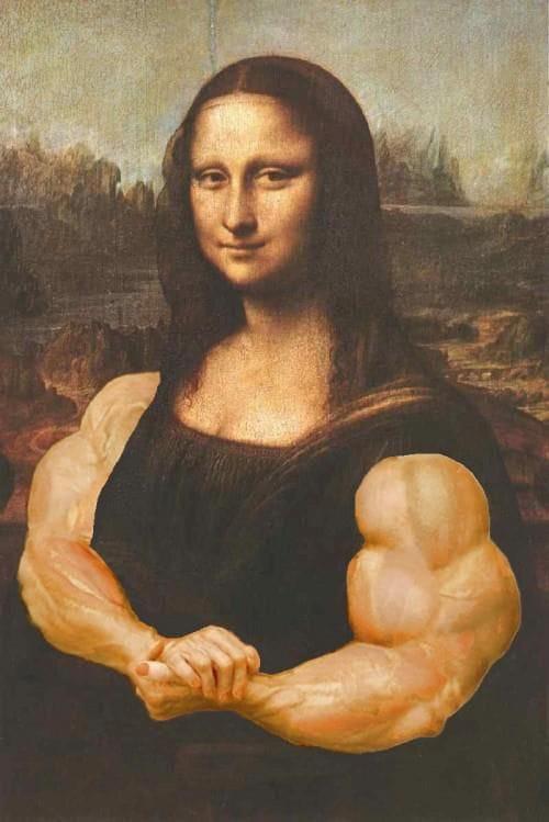la gioconda che flexa