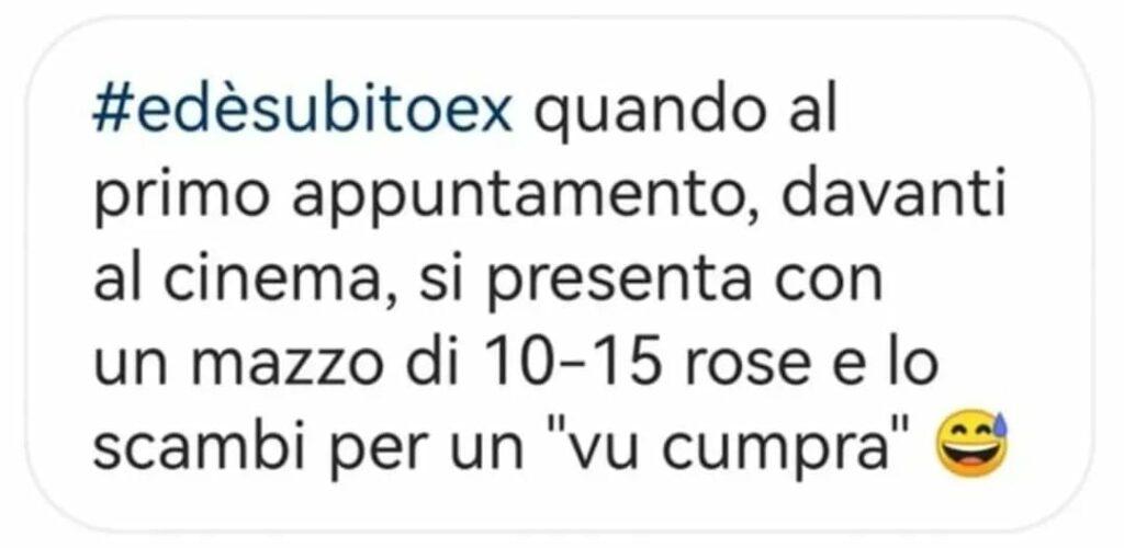 scherzo di ed è subito ex sull'autostima