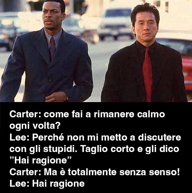 meme divertente su Jackie Chan