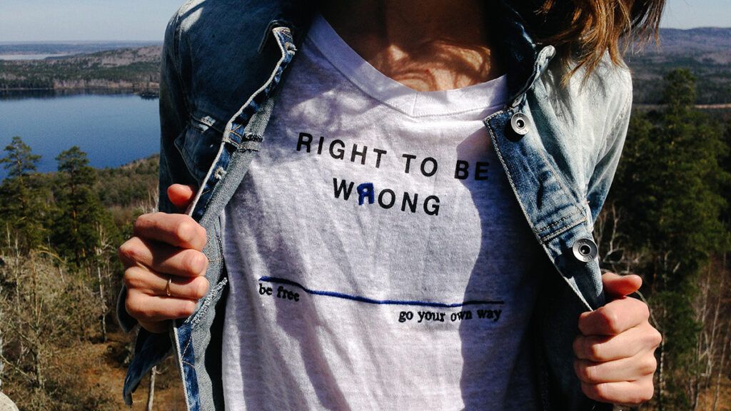 sentirsi in diritto di essere sbagliati