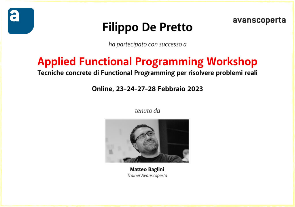 attestato functional programming